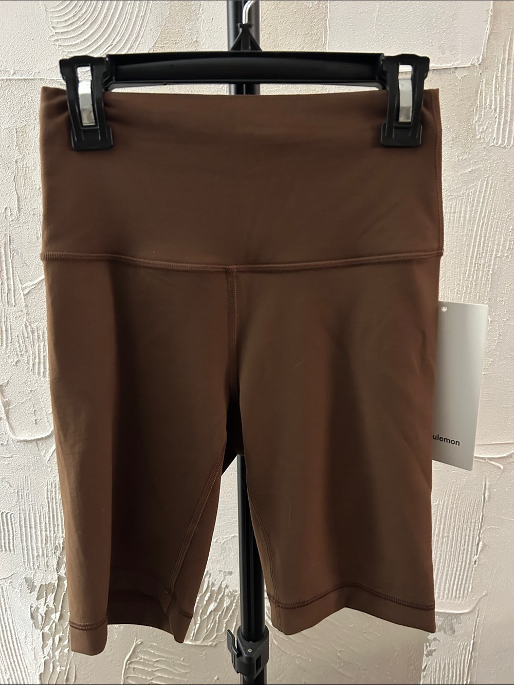 New Lululemon Wunder Train HR 8”Brown High-Rise Bike Shorts Size 4